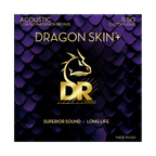 DR Strings Dragon Skin+ Phosphor Bronze Acoustic Guitar Custom Light 11-50