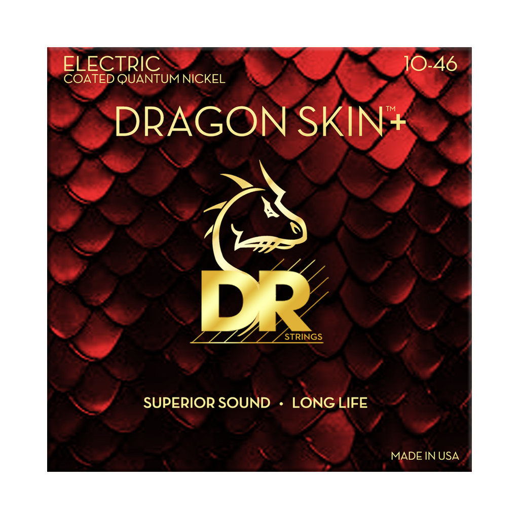 DR Strings Dragon Skin+ Quantum Nickel Electric Guitar Medium 10-46