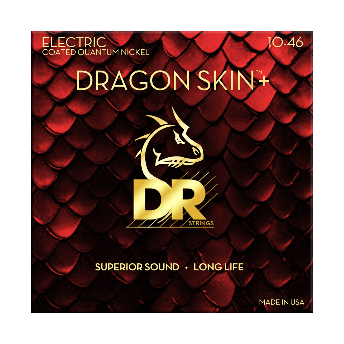 DR Strings Dragon Skin+ Quantum Nickel Electric Guitar Medium 10-46