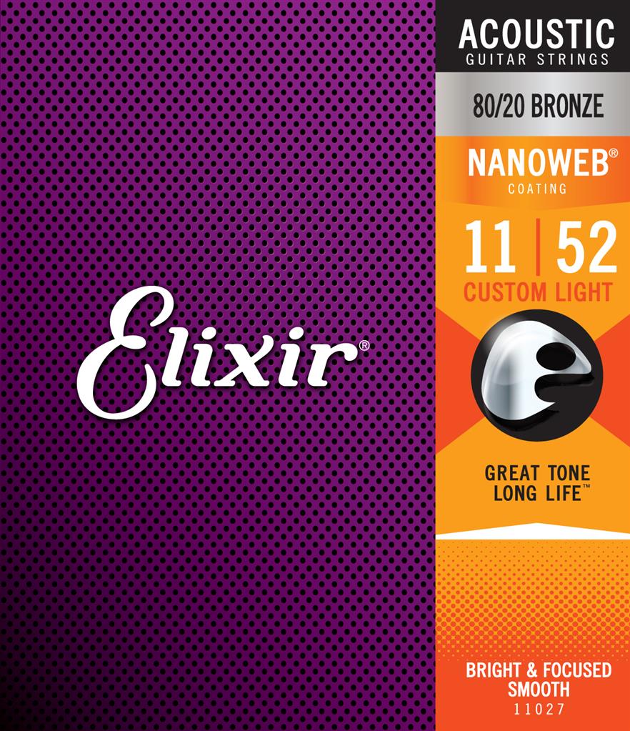 ELIXIR Acoustic Nanoweb 80-20 E11027 NANO 80/20 ACOUST CUSTOM/LIGHT 11-52