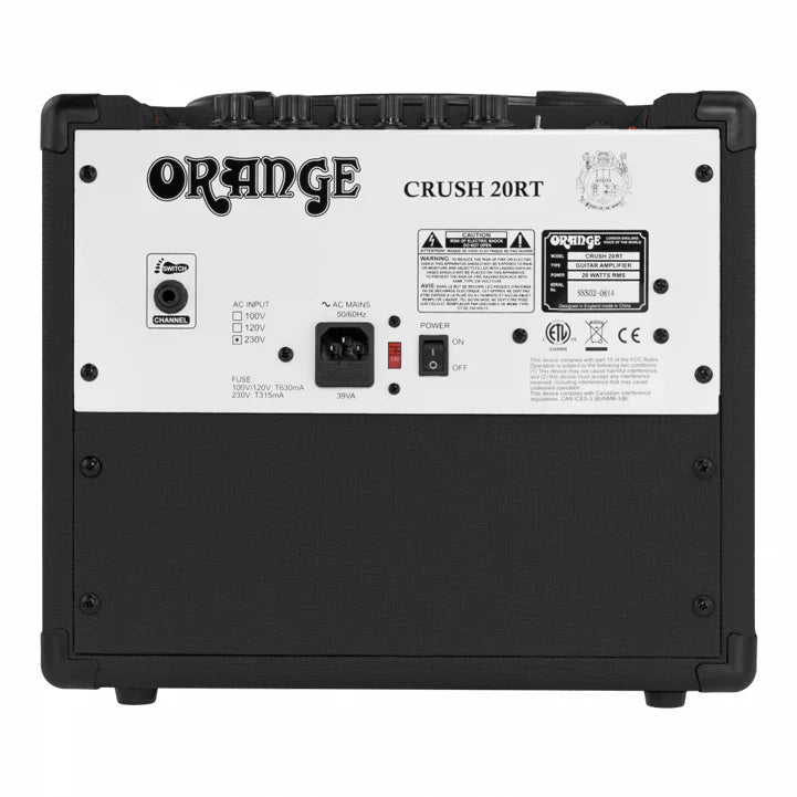 Orange Crush 20RT - 20Watt Guitar amplifier combo with Reverb Tuner in Black