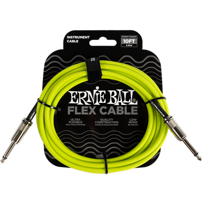 Ernie Ball FLEX INSTRUMENT CABLE STRT/STRT 10FT