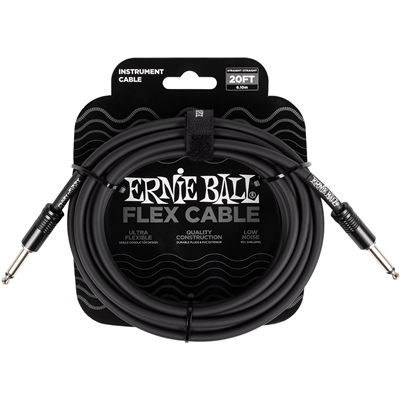 EB FLEX INSTR CABLE STRT/STRT 20FT - BLACK