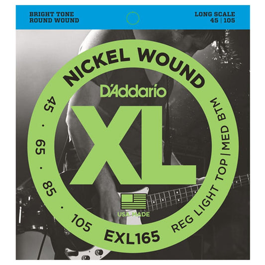45-105 Regular Light Top/Medium Bottom, Long Scale, XL Nickel Bass Strings