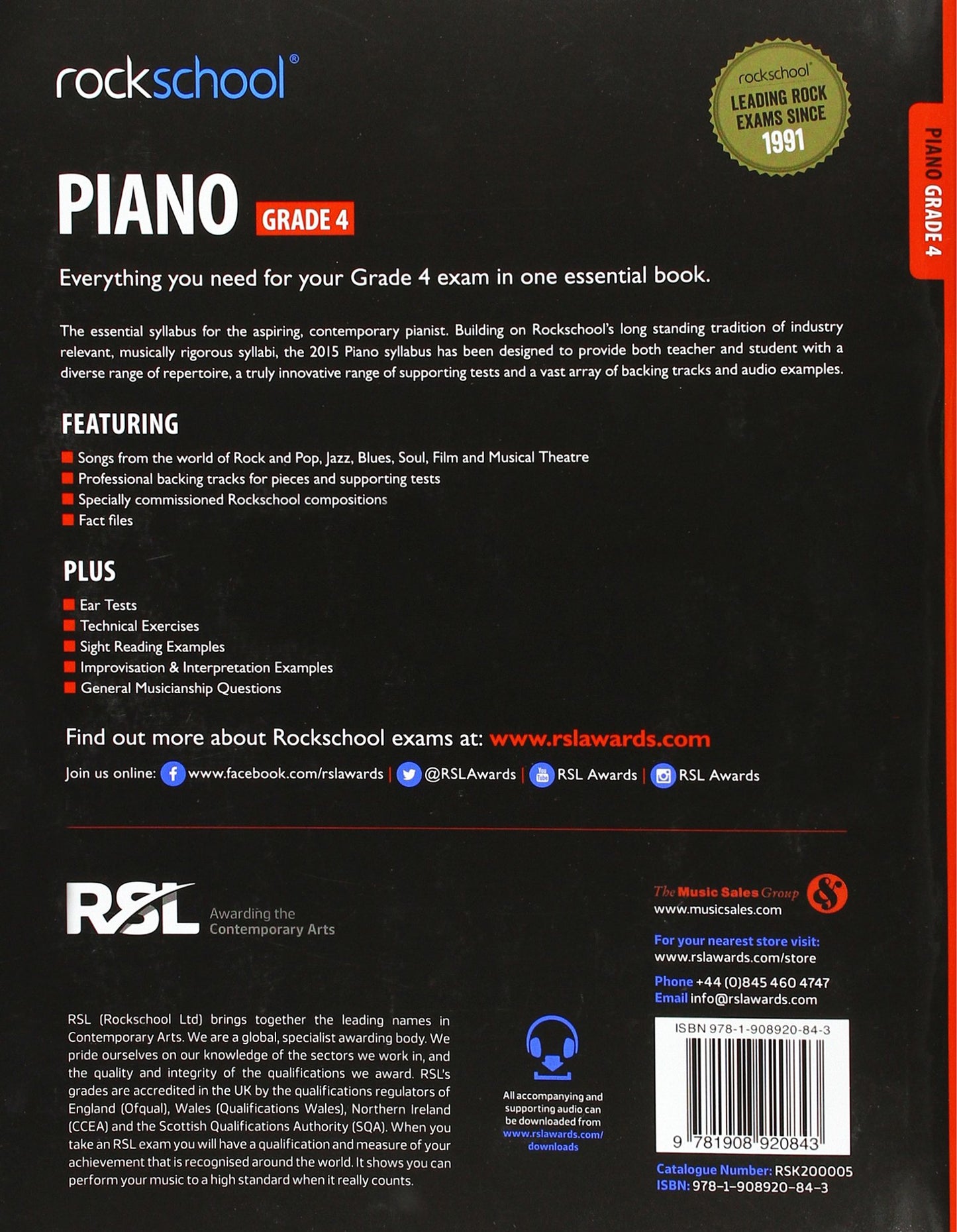 Piano - Grade 4 (Ray Charles - 2015) - RockSchool