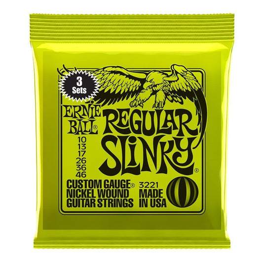 Ernie Ball  REGULAR SLINKY 10-46 (3 SET PACK)