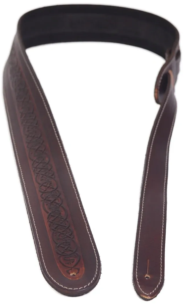 Leathergraft Strap Celtic Embossed Brown