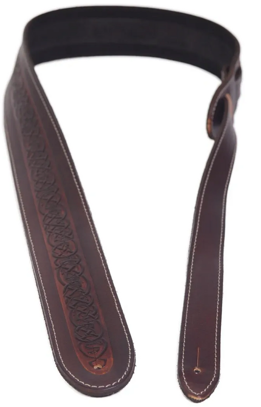 Leathergraft Strap Celtic Embossed Brown
