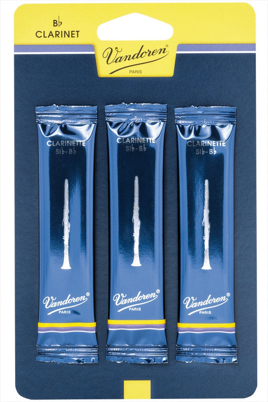 VANDOREN BB CLARINET REEDS 2.5 TRADITIONAL (3 PACK)