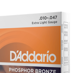 10-47 Extra Light, Phosphor Bronze Acoustic Guitar Strings