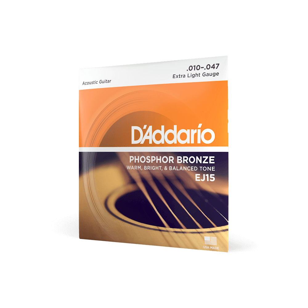10-47 Extra Light, Phosphor Bronze Acoustic Guitar Strings