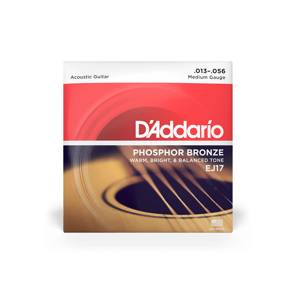 13-56 Medium, Phosphor Bronze Acoustic Guitar Strings