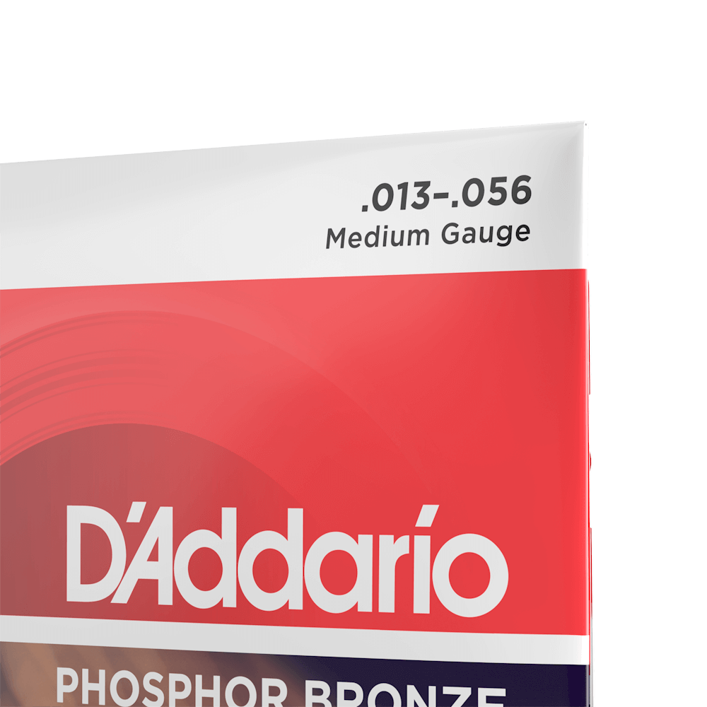 13-56 Medium, Phosphor Bronze Acoustic Guitar Strings
