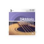 11-52 Custom Light, Phosphor Bronze Acoustic Guitar Strings 3-Pack