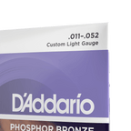 11-52 Custom Light, Phosphor Bronze Acoustic Guitar Strings