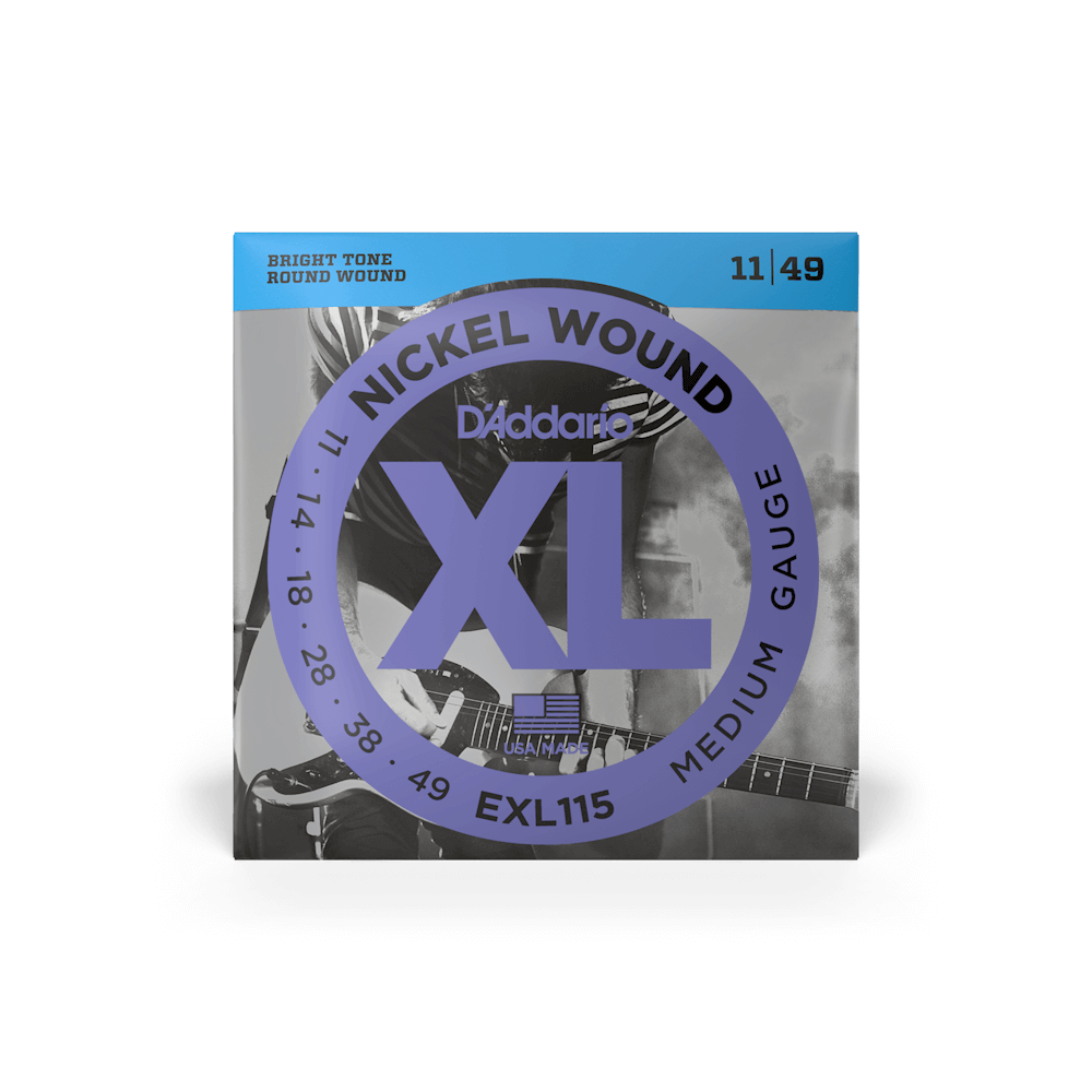 11-49 Medium, XL Nickel Electric Guitar Strings