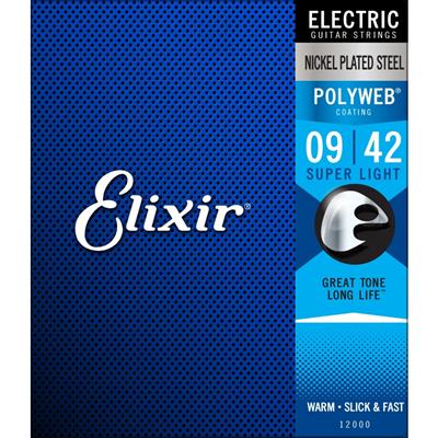 Elixir Electric Guitar Strings Polyweb 09/42