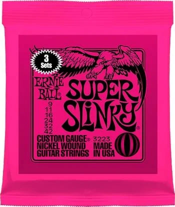 Ernie Ball SUPER SLINKY 9-42 (3 SET PACK)