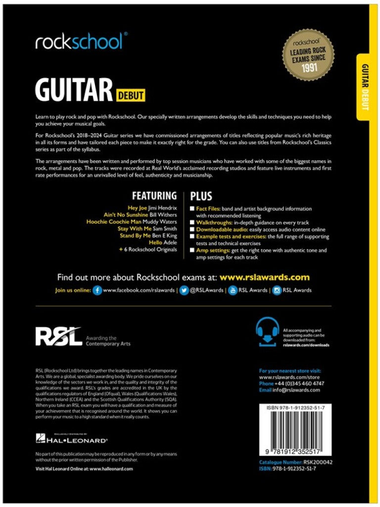 Guitar - Debut Syllabus Book - Rockschool