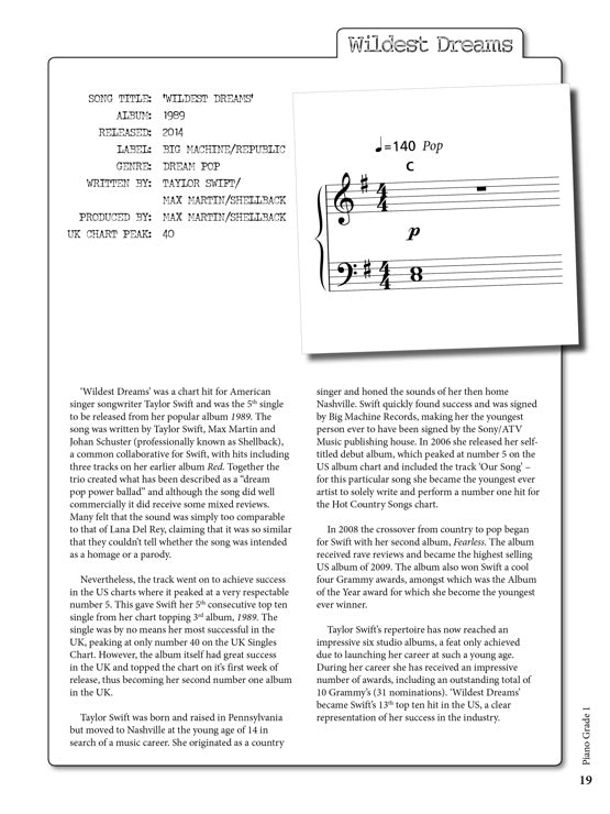 Piano - Grade 1 Syllabus Book - RockSchool