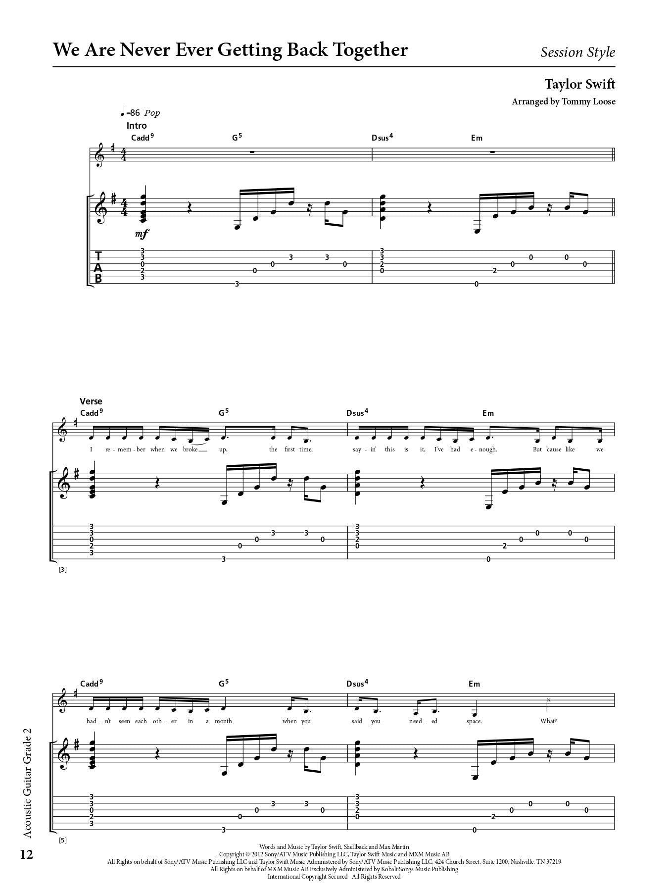 Acoustic Guitar - Grade 2 Syllabus Book - Rockschool