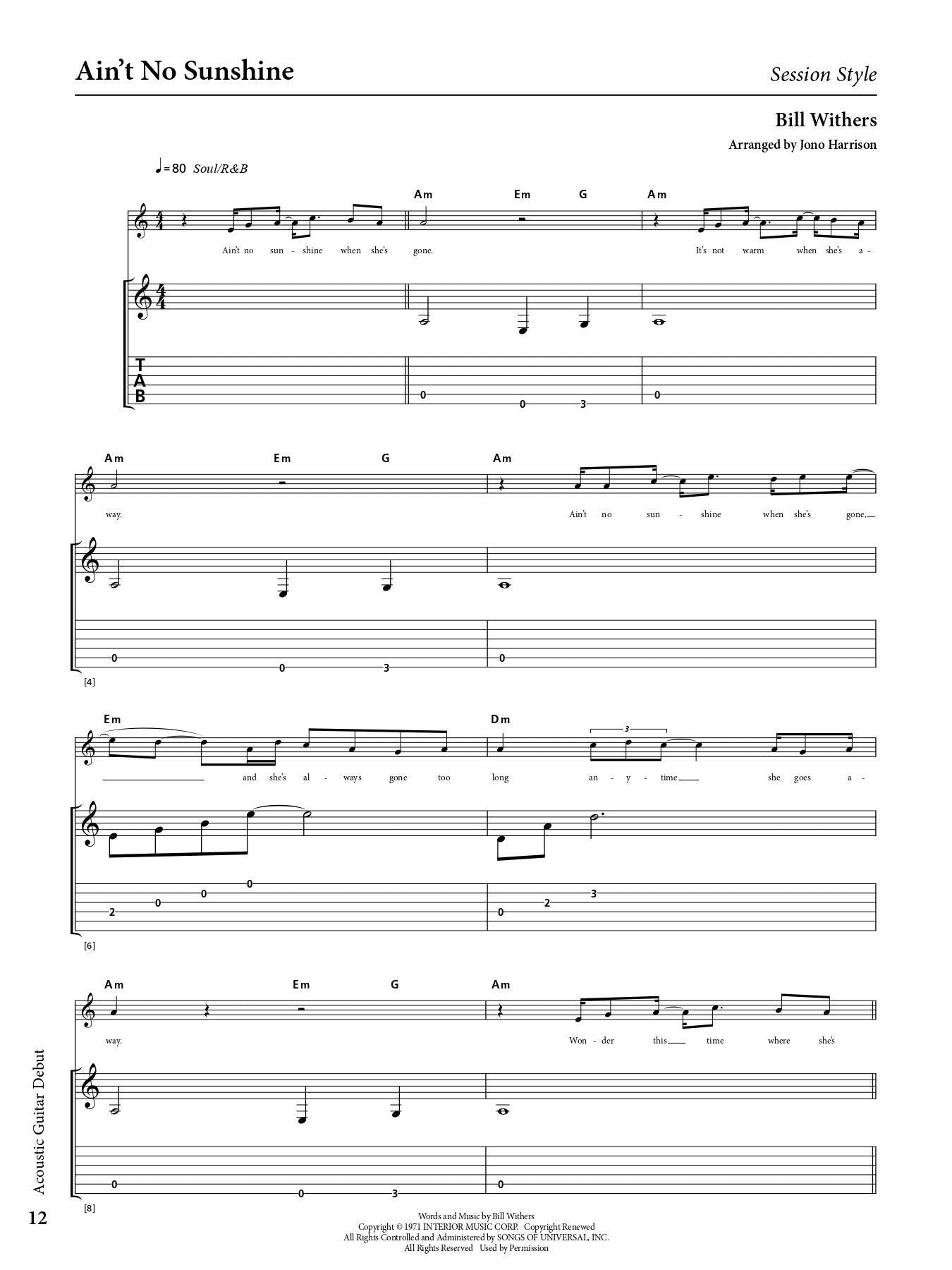 Acoustic Guitar - Debut Syllabus Book - Rockschool