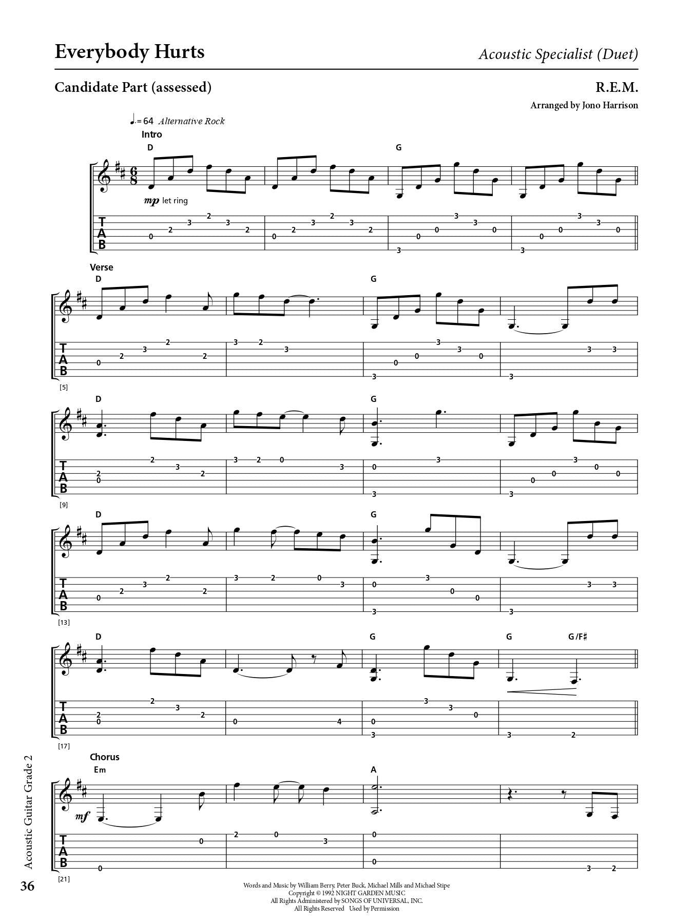 Acoustic Guitar - Grade 2 Syllabus Book - Rockschool