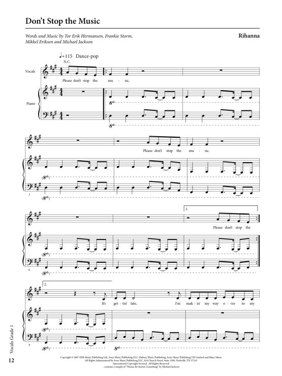 Vocals - Grade 1 Syllabus Book - Rockschool