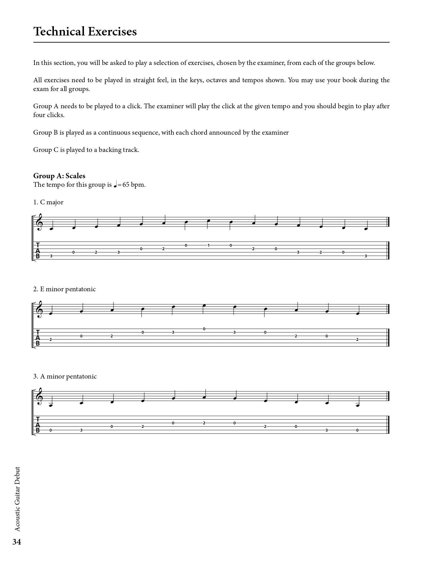 Acoustic Guitar - Debut Syllabus Book - Rockschool