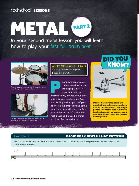 Drums - Method Syllabus Book - Rockschool