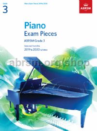 Piano - Exam Pieces 2019/2020 (Grade 3) - ABRSM